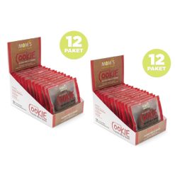 براوني كوكيز خالية من الجلوتين من Mom's Natural Foods | عبوتان كل عبوة 12 قطعة | كل قطعة 50 جرام | نباتية بالكامل بزيت الزيتون البكر