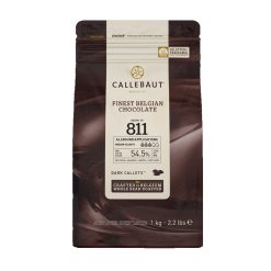 شوكلت كاليبوت Callebaut الداكنة 811 | شوكولاتة بلجيكي فاخرة لجميع الوصفات - 1 كجم